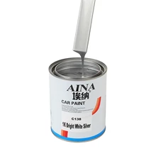 C138 1K Bright White Silver Metallic Effect Repair Trim Color Car Paint  Repair Car Paint Protection Metallic Spraying Paint