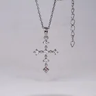 Pendant XZY Custom New Design With CZ Pure 925 Sterling Silver Cross Jesus Cross Pendant For Gift