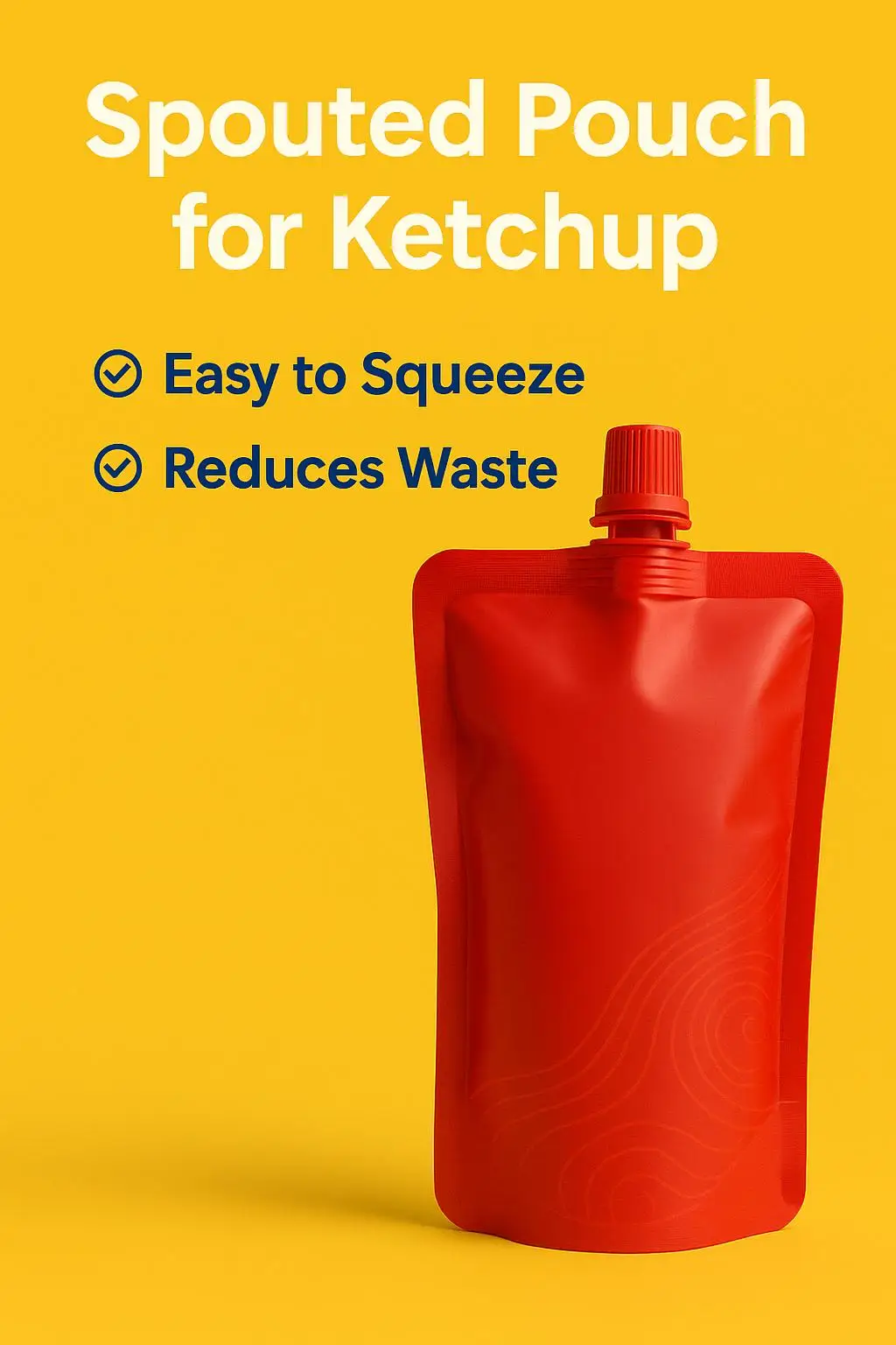 Custom Printed High-Barrier Stand up Spout Pouch for Sauce, Ketchup, and Tomato Paste Packaging - detail 3