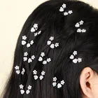 Flower Hair Clips 12PCS/SET Hot Sale Mini Crystal Rose Flower Butterfly Hair Claws Clips
