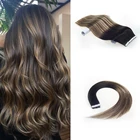 Hair Tape In Hair Top Quality Wholesale Double Drawn Raw Human Tape In Hair Extensions