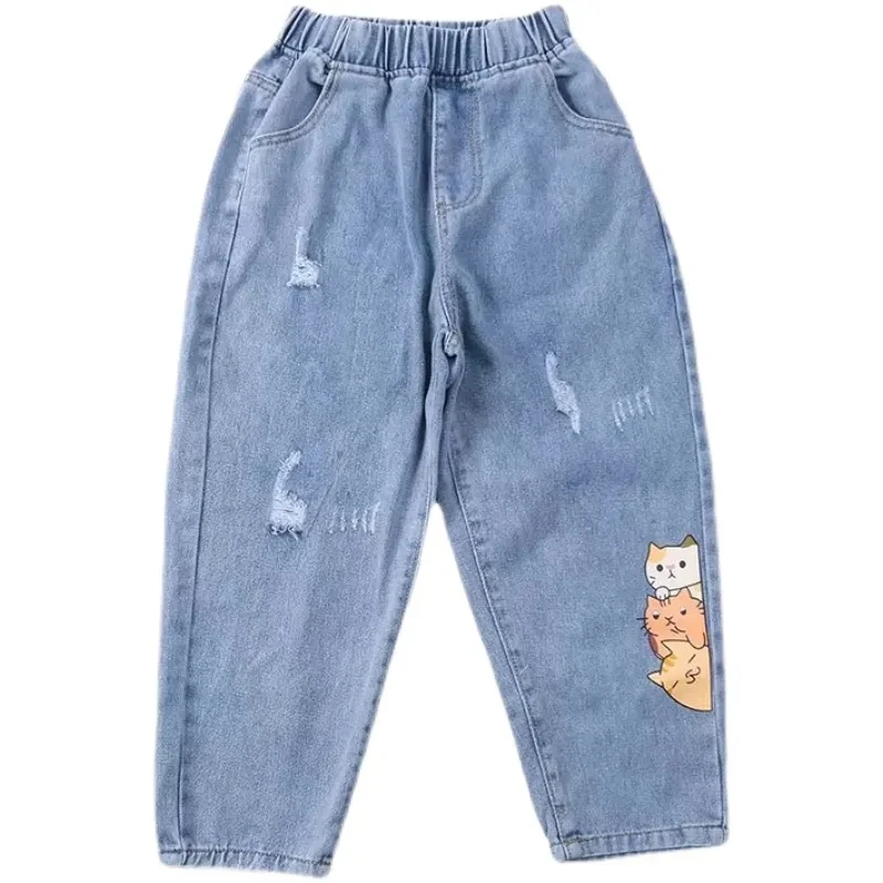 2024 Polar Big Boys Jeans Men's Jeans 2-10 years old boys Women's Large Size Pantalon Denim Lady Men's Jeans