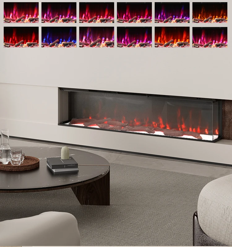 Electric Fireplace, 70-Inch, 3-Sided - detail 6