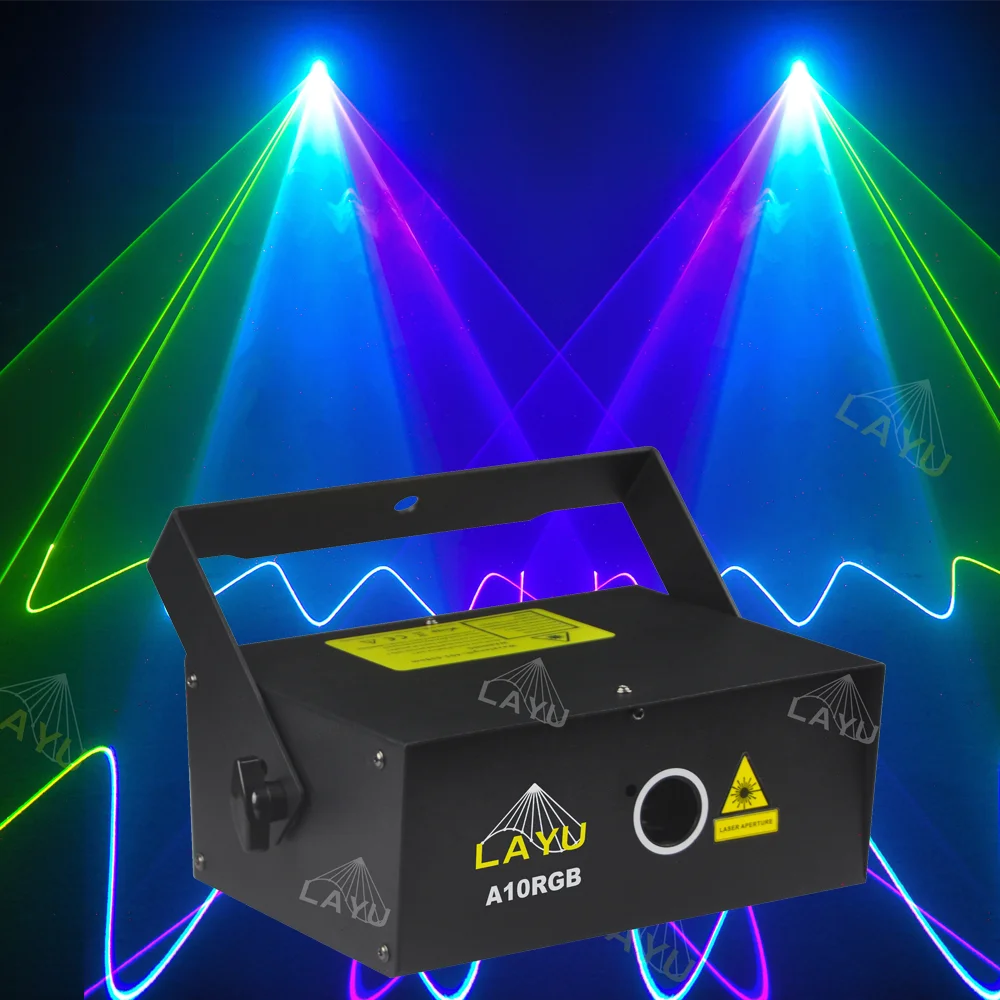 1W RGB Bühnenlicht DMX Animation Laser Licht 1 WATT 1000mW DJ Stage Lighting 20K 