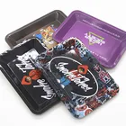 Metal Tray Trays Tin Metal Tray Metal Tobacco Rolling Tray Smoking Serving Trays Rolling Cigarette Service Tin Tray