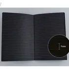 School School Stationary A5 A6 Sewing Soft Cover Black Sketchbook With Custom Inside Pages