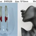 Earing Earring E409 2021New Long Baroque Temperament Girl Long Pearl Drop Earing Earring Women