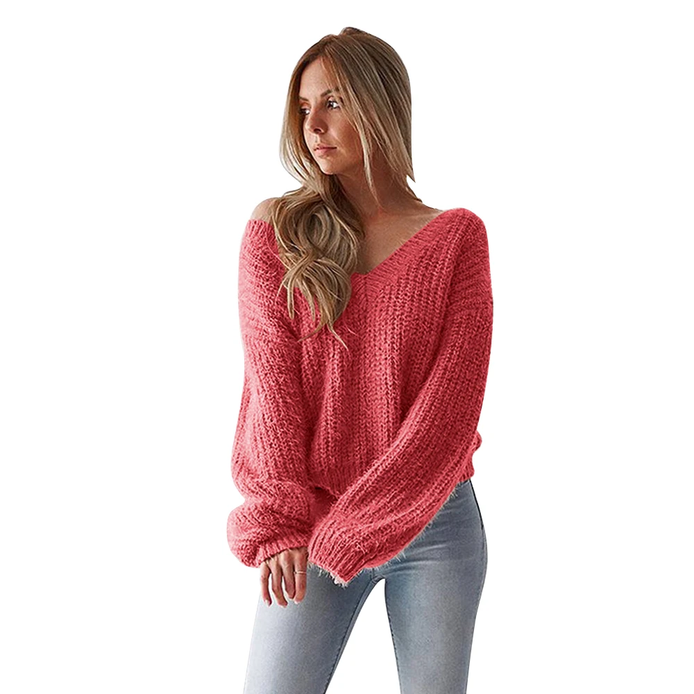 Stock Custom Holiday Wholesale Fancy V-neck Knitted Off The Shoulder  Cropped Fashion Ladies Sexy Fall Winter Sweater Women - Buy Off The  Shoulder Sweater,Ladies Fashion Sweater,Christmas Sweater Product on  Alibaba.com