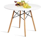 Table Modernmodern Dining Tables Nordic White Round Mdf Table Round Dining Table With Wood Legs Coffee Cafe Mdf Table