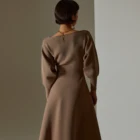 Long Sweater Dress Long High Quality Seamless Long Sleeve Women Knit Sweater Maxi Dress