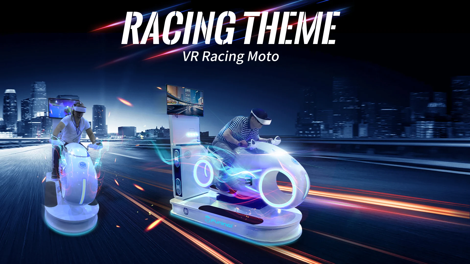 New Funinvr Theme Park Moto Bike Simulator Amusement Park Ride 9d Vr