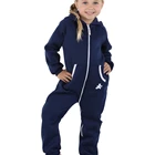 Girl Clothes Wholesale Fashion New Sleeve Stacked Kids Boy Jumpsuit Toddler Girl Fleece Clothes