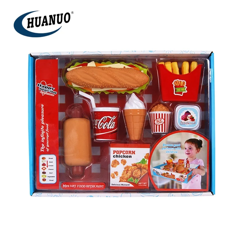 hamburger play food set