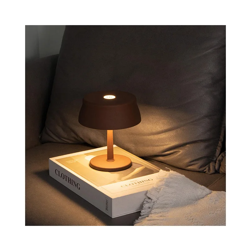 Creative Touch Night Lights Wireless USB Rechargeable Table Lamp Stepless Dimming LED Desk Lamp for Home Bedroom Restaurant