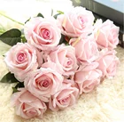 Wedding Most Popular Wedding Home Table Decoration High Quality Real Touch Colorful Artificial Rose Flowers