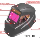 Gaxia JX 10G08 Large View 100*61mm True Color Auto Darkening Welding Helmet