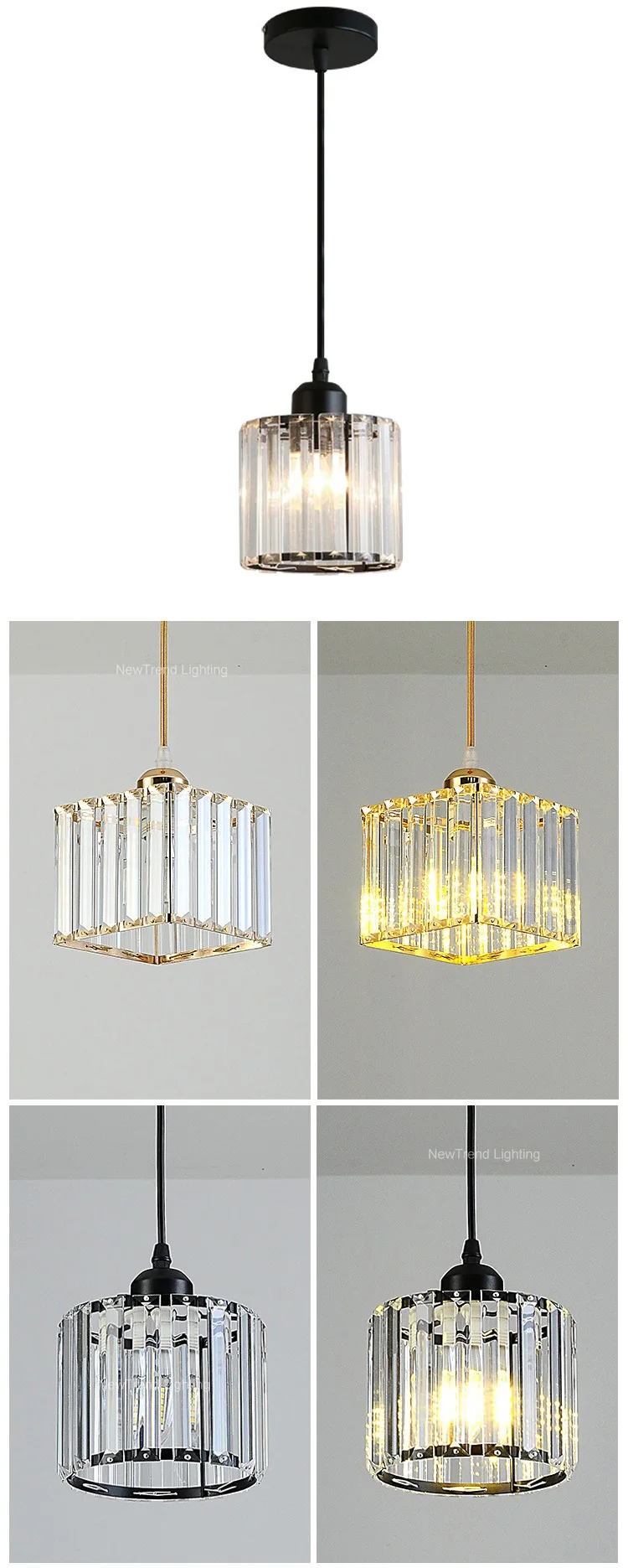 pd8009 modern circle crystal chandelier linear e12 island pendant for dining room-1