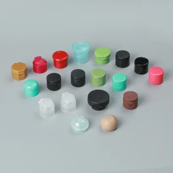 Flip Top Caps 20/410 Octagonal Angular Toiletry Product Bottle Closure 28 MM Flip Top Caps