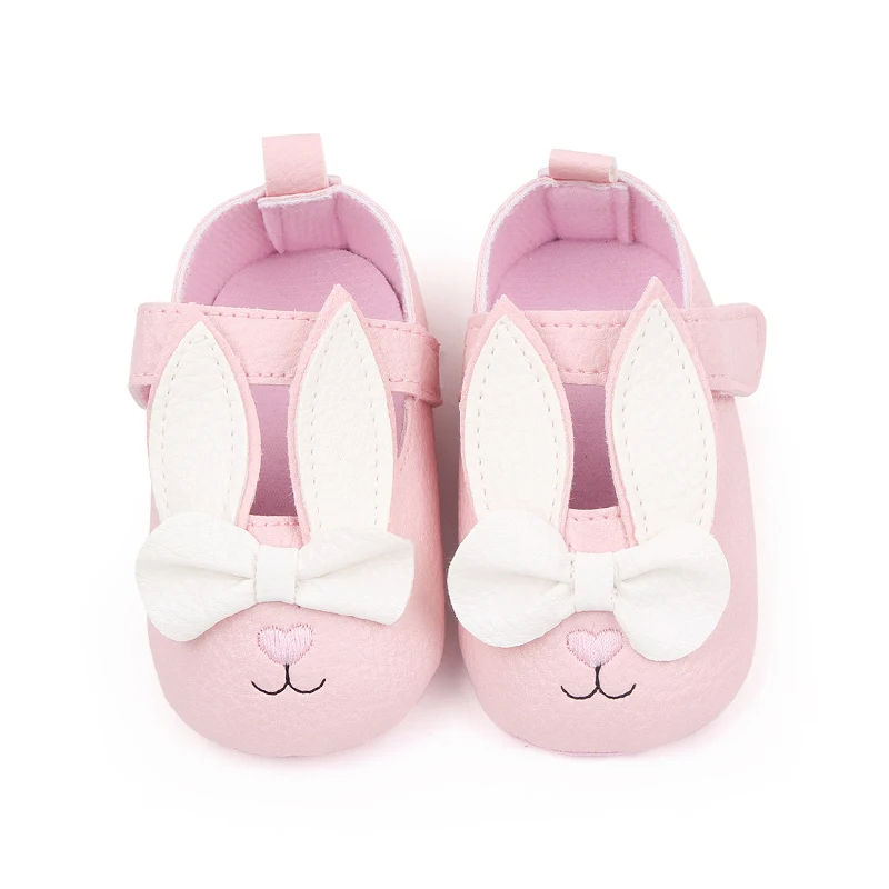 New Female Spring and Autumn Color Cartoon Rabbit Soft Bottom Infant Girls Shoes manufacture