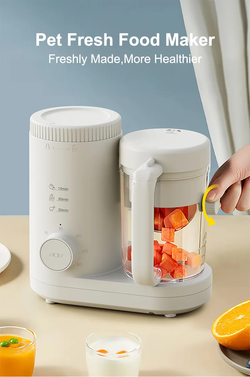 Hot Multifunctional Pet Steaming Machine Integrated Food Processor Homemade Fresh Meal Maker for Dogs Cats Pet Products details