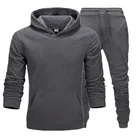 Men Wear New Trend Men Fitness Sports Wear Suits Solid Color Matching Sports Clothes Thin Sets