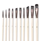 Artist Professional Oil And Acrylic Artist BrushesNylon Artist Brushes
