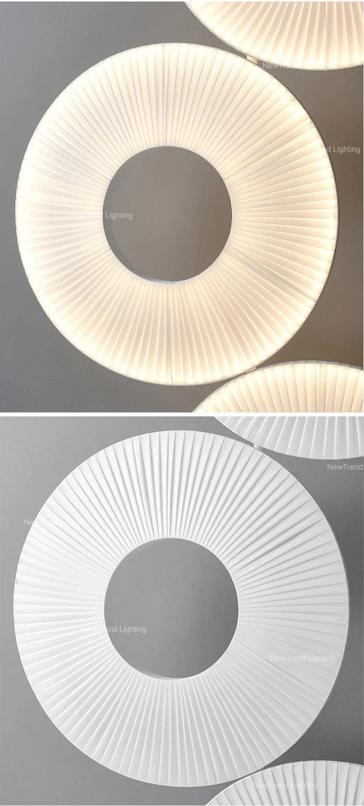CPL-295 Contemporary Style Indoor Decoration Hanging Fixture Dining Room Living Room Ring LED Pendant Light factory