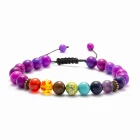Gemstone Beads Joycuff Natural Gemstone Bangle Healing Stone Beads Bracelets For Women Jewelry