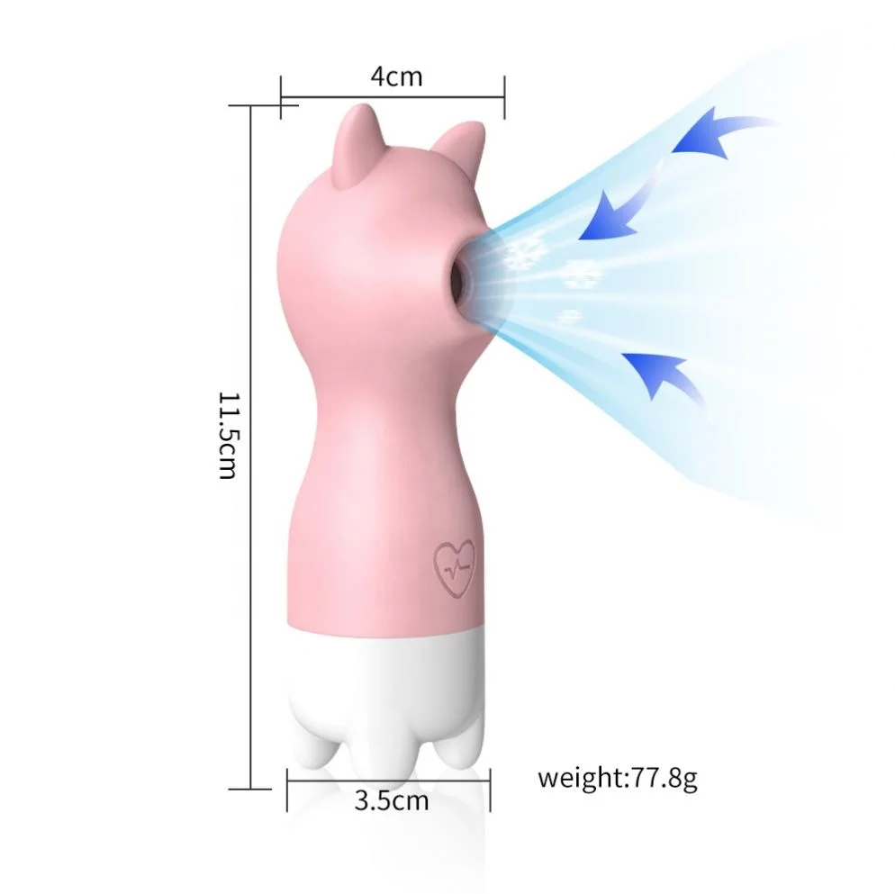 Multiple angles of Amoura suction vibrator showing ergonomic shape