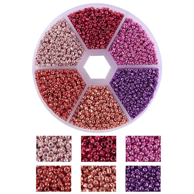 product 2mm czech glass seed beads set small craft beads kit diy bracelet necklace string earring loose spacer beads for jewelry making-35