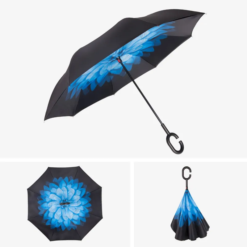Wholesale Portable Reverse Umbrella Promotion Daily Usage Auto Umbrellas Outdoor Umbrella