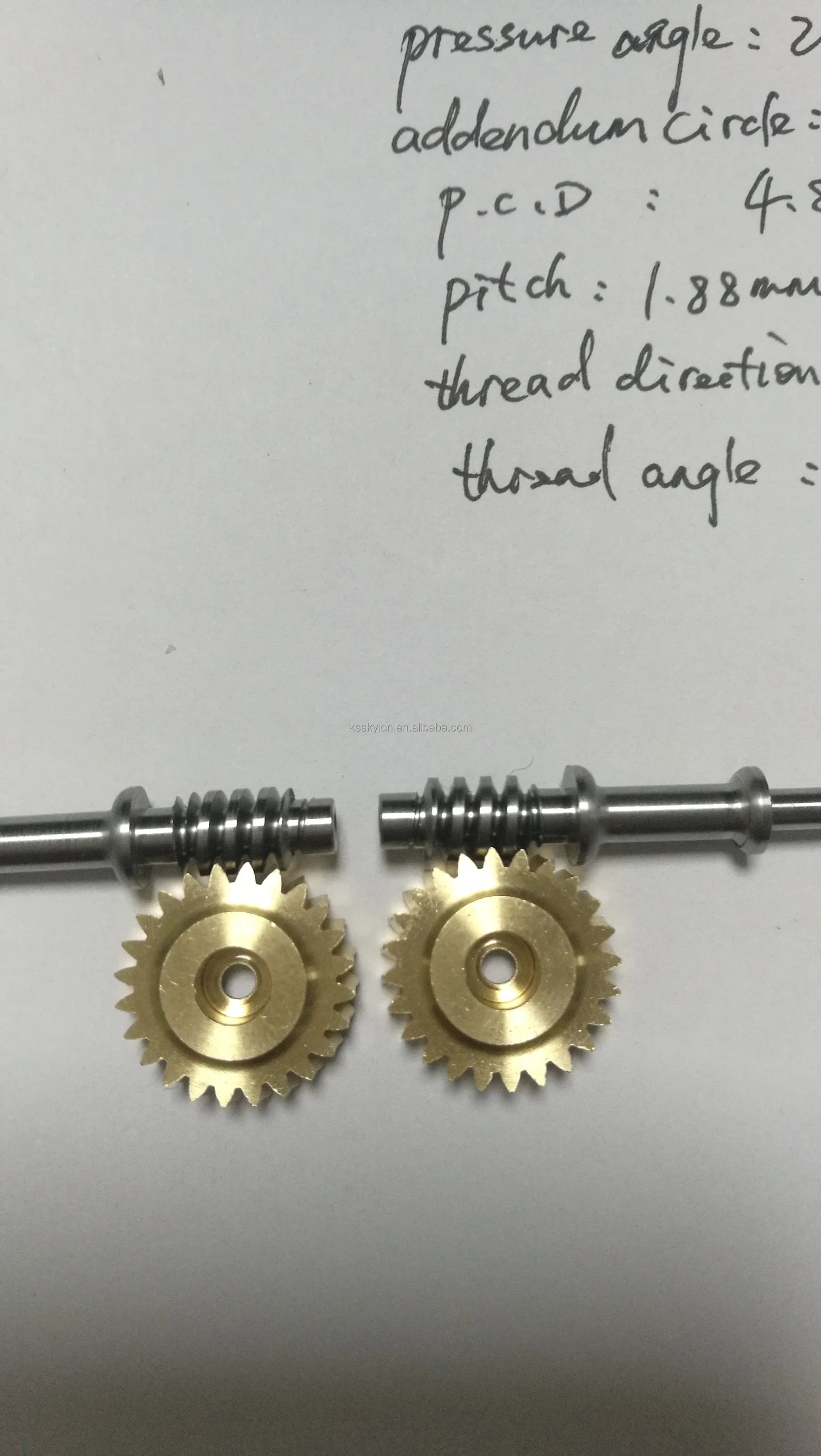 Skylon Customized High Precise Ground Worm M Brass Worm Gear And