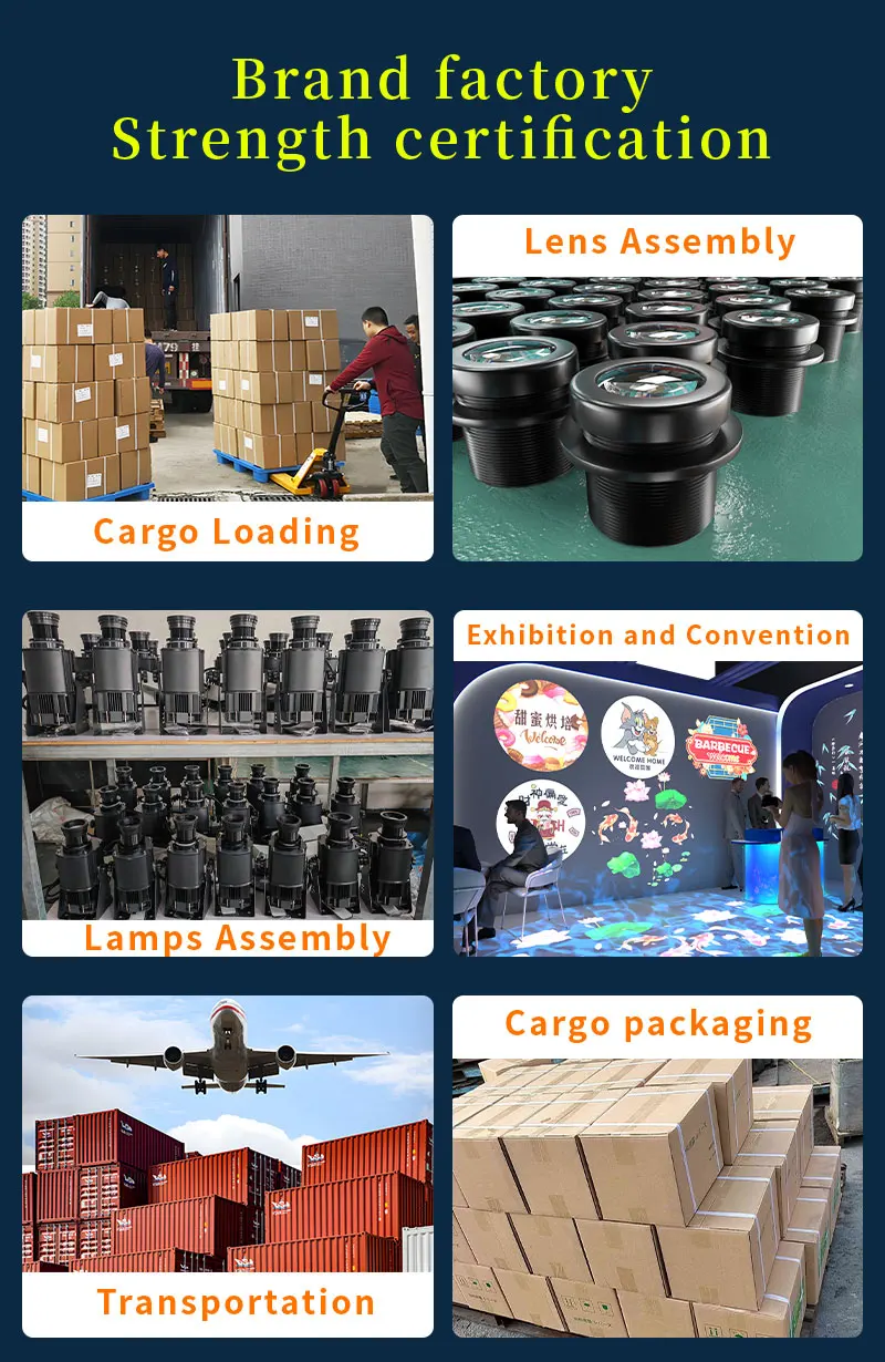 Logo Projector Free Custom Advertising Lights 100W150W Led Gobo Light Business Sign Wall Projection Lamp Outdoor Waterproof IP67