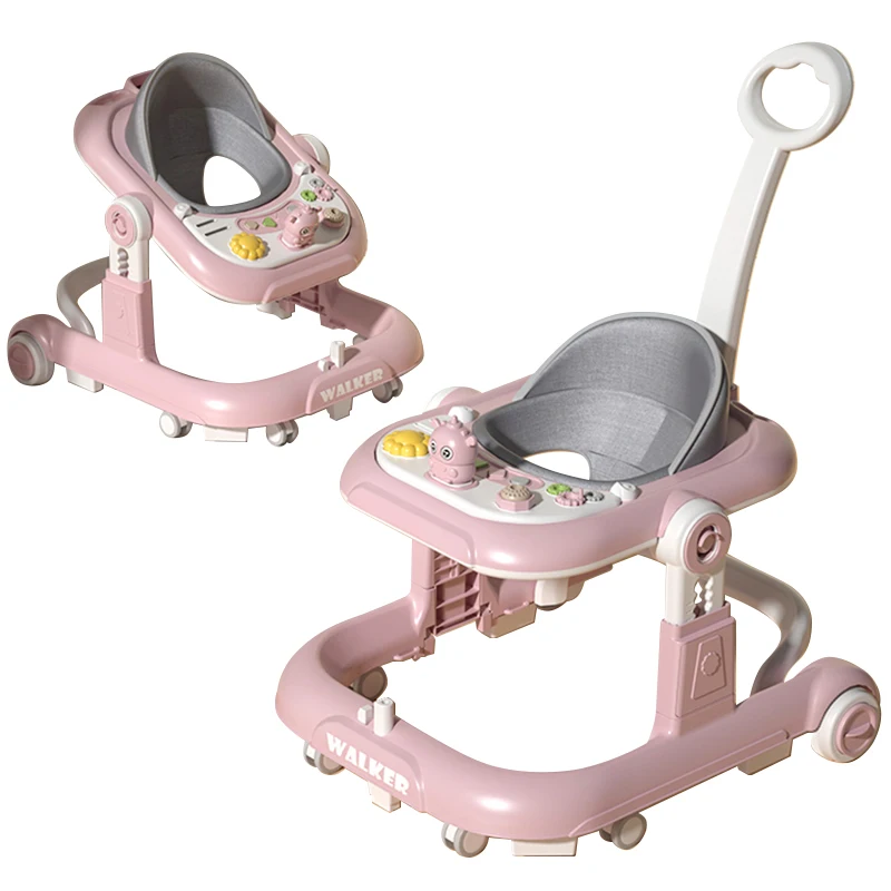 Andaderas Para Bebes Folding Baby Walker Sit-To-Stand Learning Walker Kids Baby Push Walker 4 In 1 With Wheels And Seat