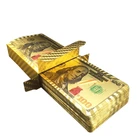 Poker Plastic Wholesale High Quality Dubai Souvenir Poker Custom Waterproof PET Plastic Foil Golden Playing Cards