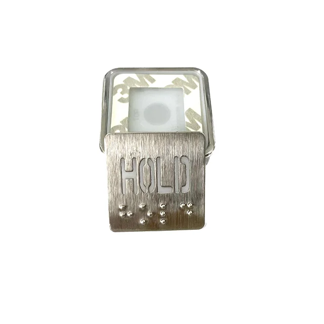 Stainless Steel Elevator Button Faceplate with Customized Characters and Square Shape for Modern Elevators