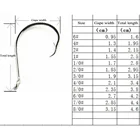 Hook Color 7384 High Carbon Steel Fishing Hook SPORT CIRCLE Hook BLN Color 6#~10/0#