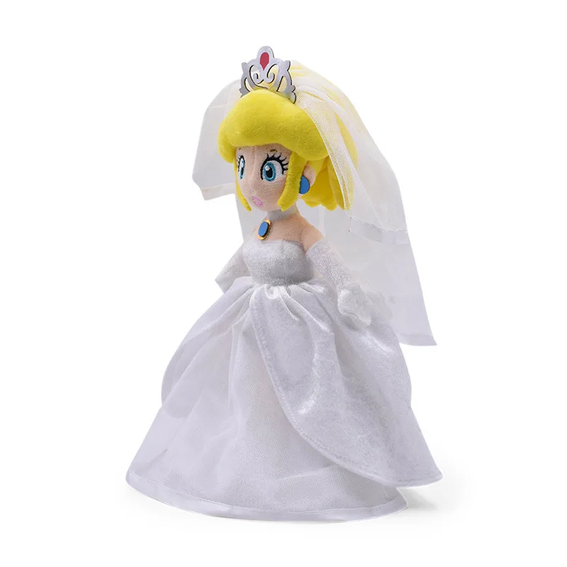 princess peach wedding dress plush