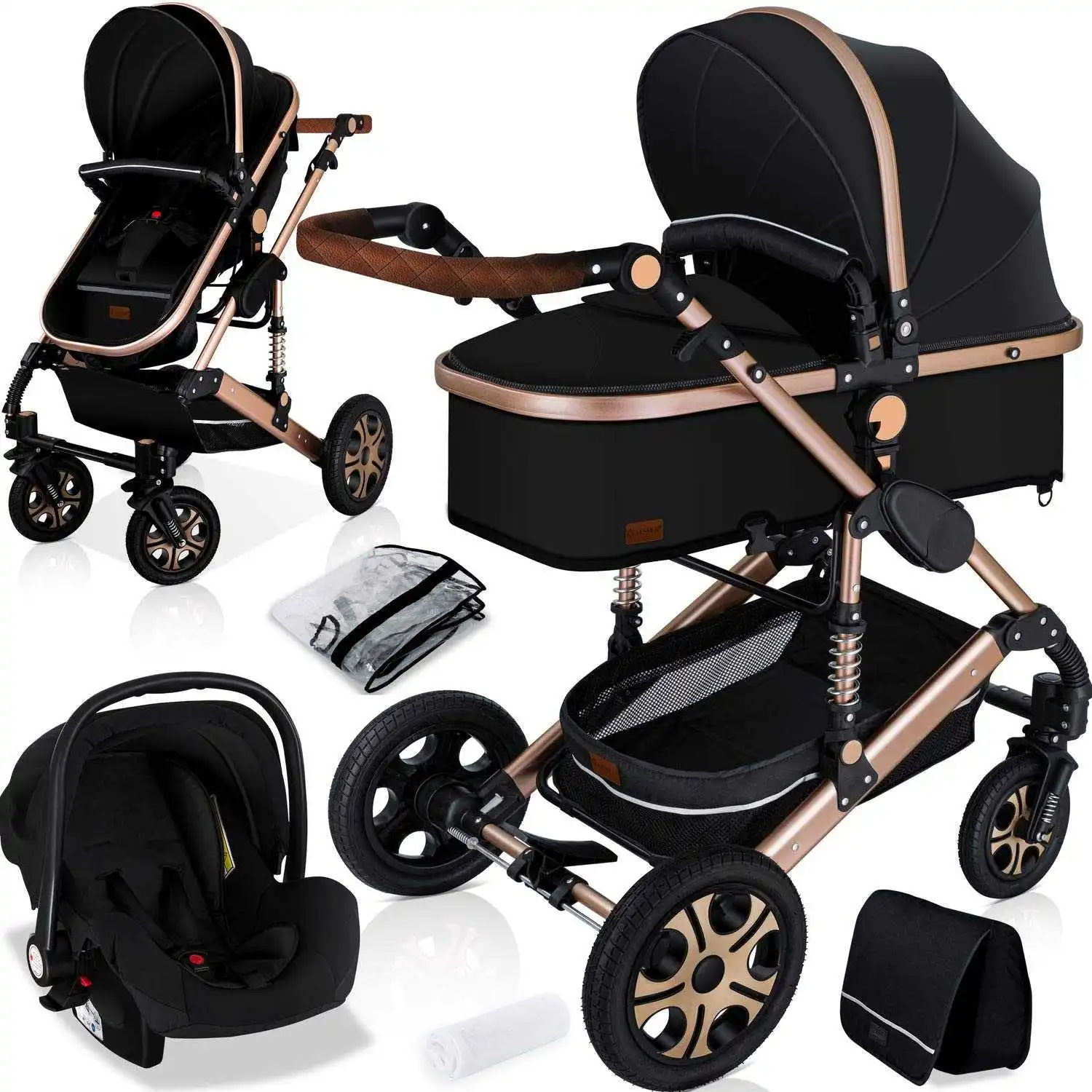 Fashionable Baby Kinderwagen 3 In 1 Stroller Luxury Pram For Newborn - Belecoo Stroller,Foldable 3 In 1 Baby Stroller With Carseat,Baby Stroller 3 In 1 Luxury Baby Pram Product on Alibaba.com