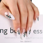 False Nail Hot Sale White French Style False Nail Us Dollar Artificial Fingernail With Custom