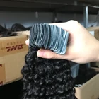 Hair Extension 100% Human Double Drawn Virgin Hair Tape In Hair Extension Curly Tape Ins