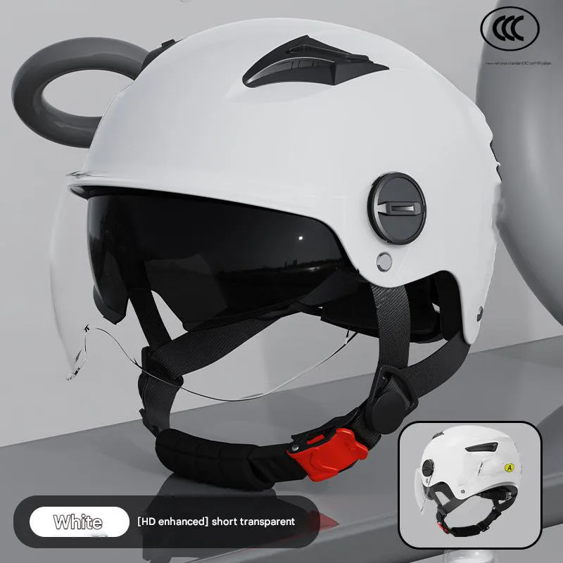 Factory 3C Certified Men's Motorcycle Helmet New DOT Approved Half Face ABS XL with Cotton Lining Sun Protection for All Seasons