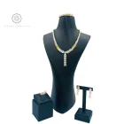 Jewelry Sets Set African Bead Jewelry Sets Women Evil Eye Jewelry Sets Zirconia Jewelry Set 4 Pcs