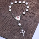 Shell Bracelet Rosary Bracelet Santiago Rosary Shell Bracelet With Cross Jewelry Gift Religious