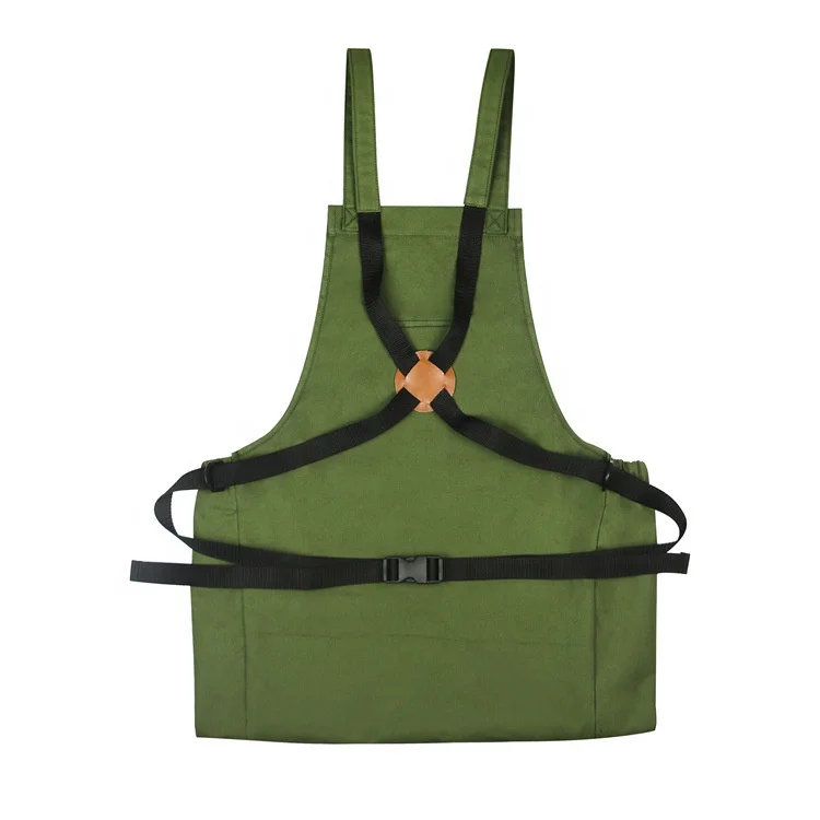 Big Pocket Heavy Duty Garden Apron For Collect Fruits and Vegetables Cotton Garden Apron