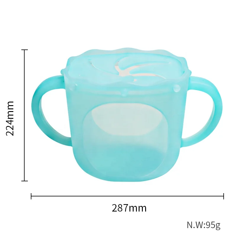 Silicone Baby Sippy Cups with Handles  Kids baby snack cup Toddler Silicone Cup