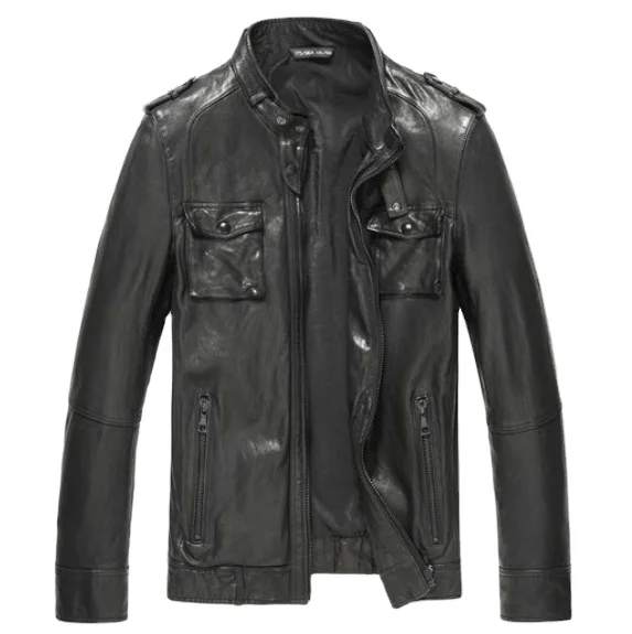 bales leather bomber jacket