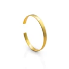 Gold Bangle Chris April In Stock 925 Sterling Silver Gold Plated Wide Cuff Bangle Women Bracelets