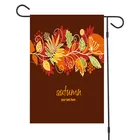 Family 2020 New Linen Thanksgiving Autumn Garden Flag Family Outdoor Decoration Cross-border Special