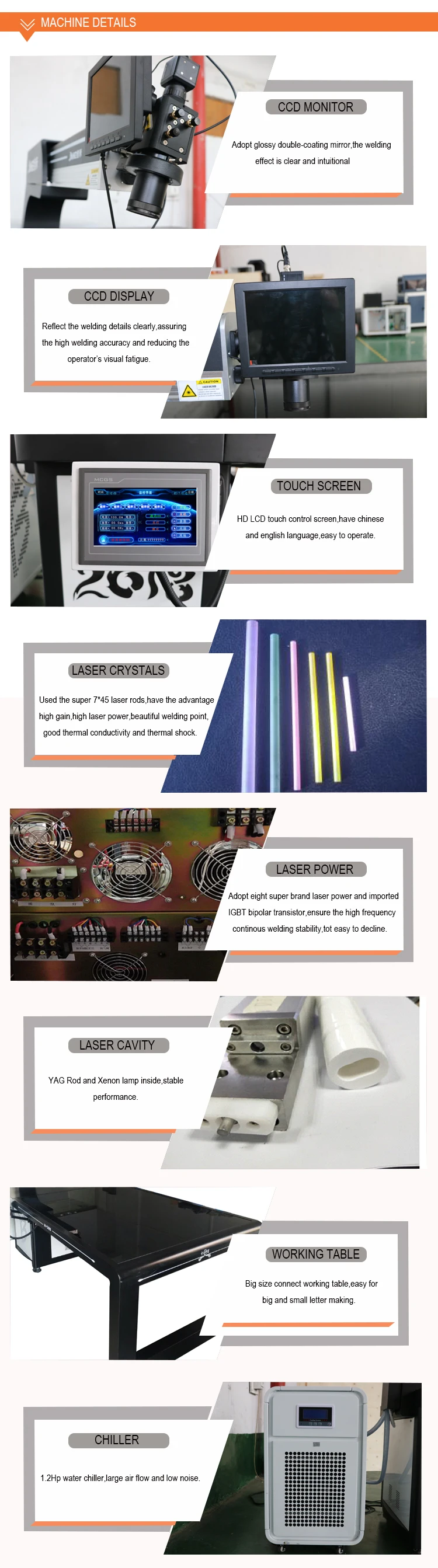 Yag Laser Advertising Letter Welder Channel Letter Welding Machine